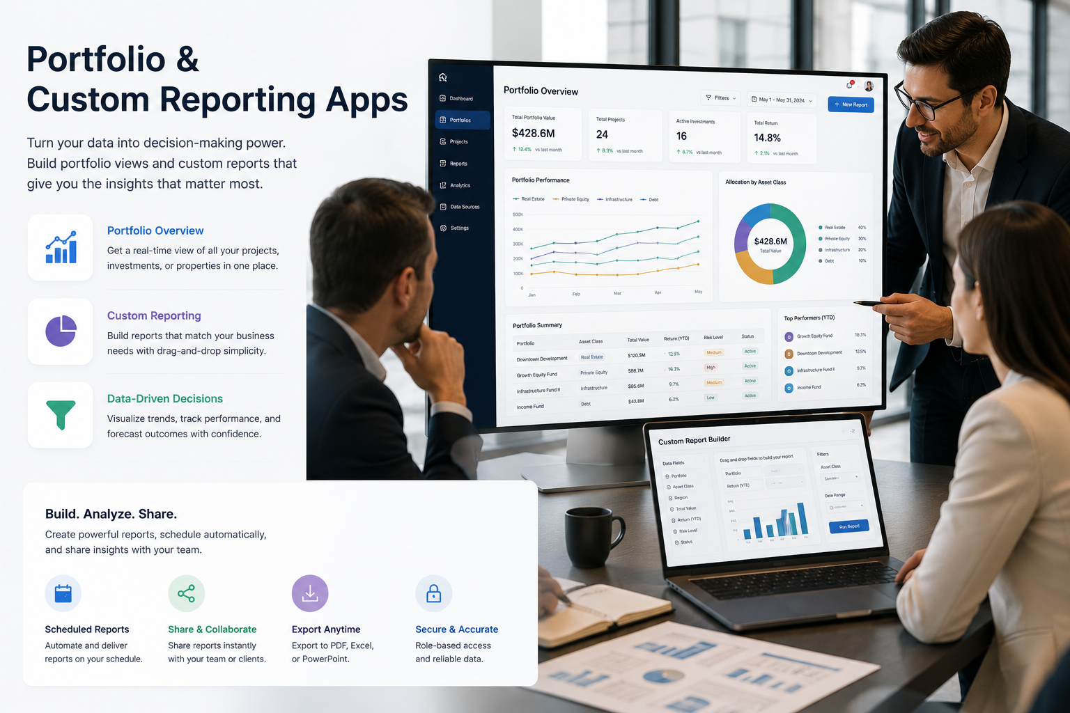 Portfolio & Custom Reporting Apps